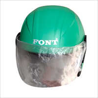 Ladies Scooter Helmet - Abs & Pp Material, Half Face Style, Green Color | Motorcycle Safety & Driving Purpose