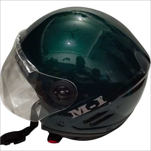 Track Half Helmet - ABS, PP Material | Black Full Face Motorcycle Helmet for Driving and Safety Purposes