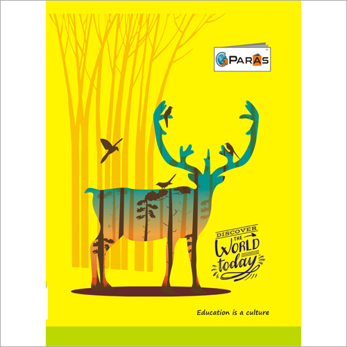 Ruled School Notebook - Paper, Rectangular Shape | Printed Cover, Lightweight, High-Quality Durability for Writing