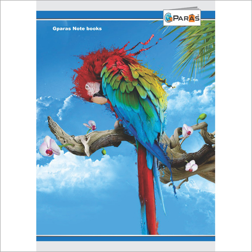 G Paras Notebook - Paper Material, Rectangular Shape | Printed Cover, Lightweight Design, High-Quality Durability for Writing