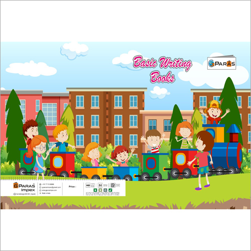 Basic Writing Book - Paper Material, Rectangular Design | Printed Cover, Lightweight, High Durability for Writing Purposes