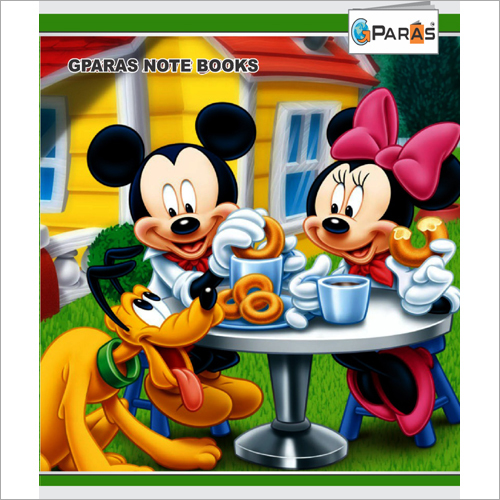 Kids School Notebook - Superior Quality Paper, Rectangular Shape | Light Weight, High Durability, Ink-Absorbing Writing Pads, Printed Cover