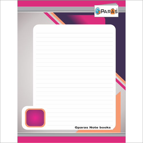 Single Lined School Notebook - Paper Material | Rectangular Shape, Lightweight Design, High Durability, Chlorine-Free for Safe Use