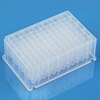 Conical bottom, 2.2mL 96 deep well assay block, squre well, SBS standard