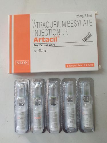 Artacil 25Mg/2.5Ml Atracurium Besylate Injection Ingredients: Bupivacaine