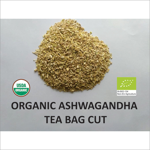 Organic Ashwagandha Tea Bag Cut