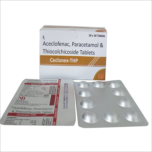 Aceclofenac Paracetamol And Thiocolchicoside Tablets