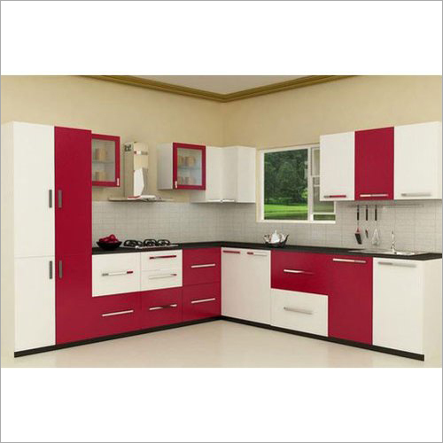 PVC V Shaped Modular Kitchen