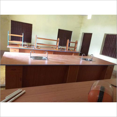 Brown Plywood Science Laboratory Table