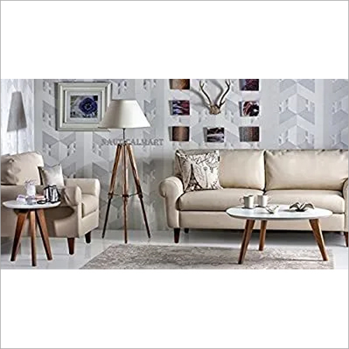 Chrome Nauticalmart Classical Wooden Tripod Stand Floor Lamp