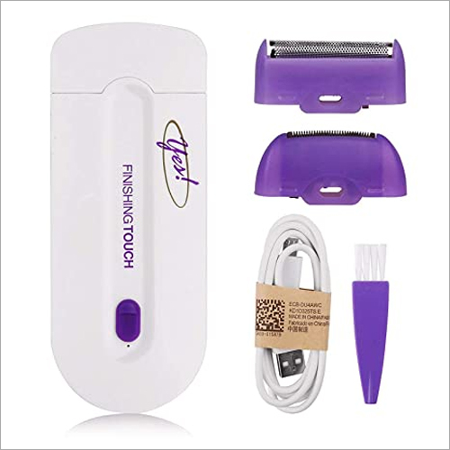 White-Purple Rechargeable Hair Remover Trimmer Shaver For Women