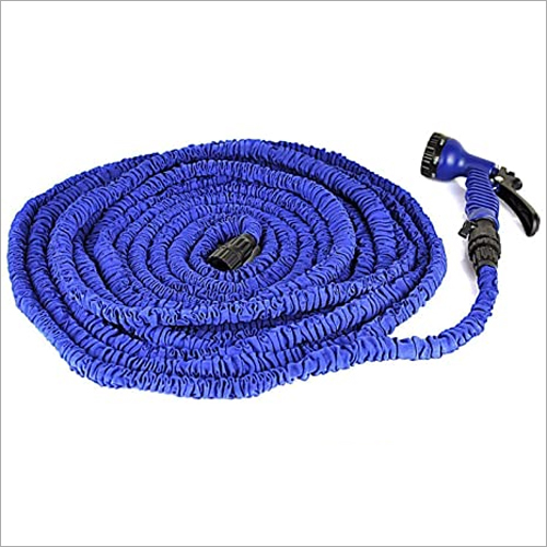 15M Expandable Hose Pipe - Plastic Material 15M Length Blue Color | Self-Draining Non-Twisting Non-Kinking Expands 3X Under Water Pressure