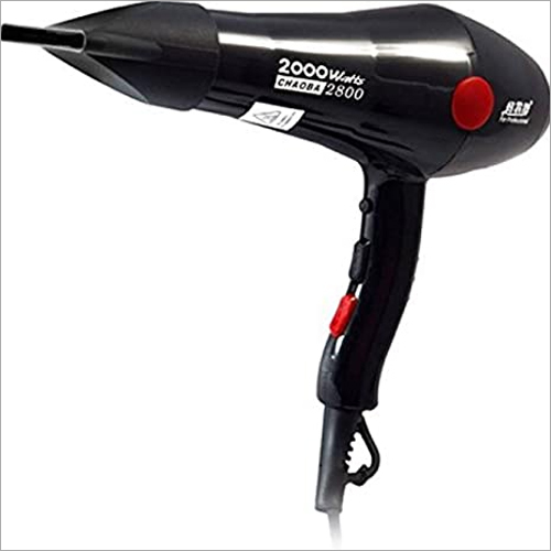 Chaoba Hair Dryer - Plastic 9.5x7x3 Inches | 2000W Power Adjustable Speed 8ft Cord Lightweight Black Design