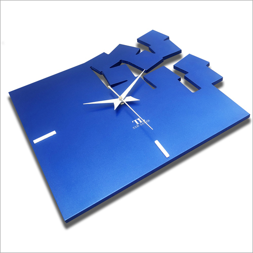 12 Inch x 13 Inch TAD-LUCID Square Analog Wooden Wall Clock