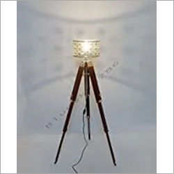 Black Designer Nautical Tripod Floor Lamp Three Fold Chrome Metal Lamp