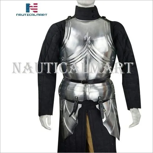 Breastplate Nauticalmart Late Medieval Gothic Cuirass With Tassets - 18 Gauge Steel Halloween Costume