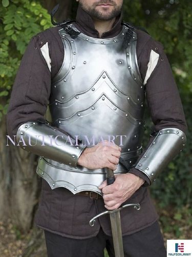 Breastplate Nauticalmart Larp Steel Cuirass Balthasar Front & Back Chestplate Armor With Braces