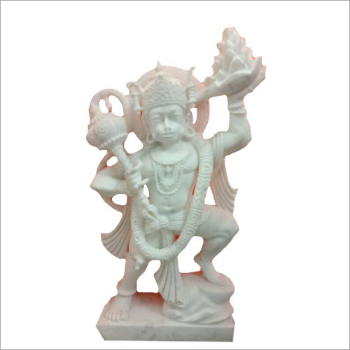 White Marble Lord Hanuman Ji Statue Size: 24 Inch