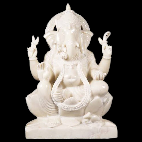 White Marble Lord Ganesha Statue