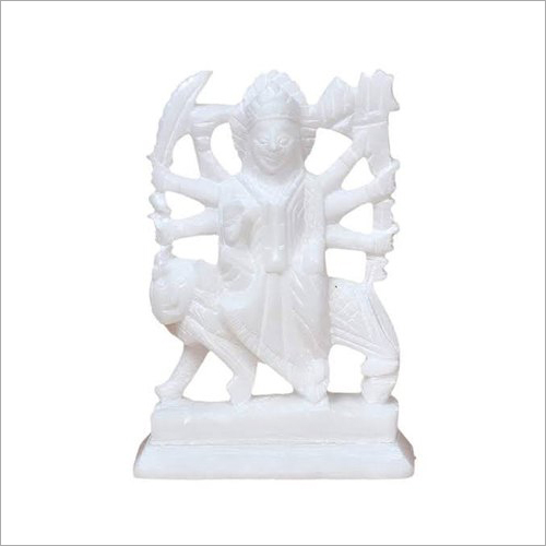 Indian White Marble Lord Durga Mata Statue