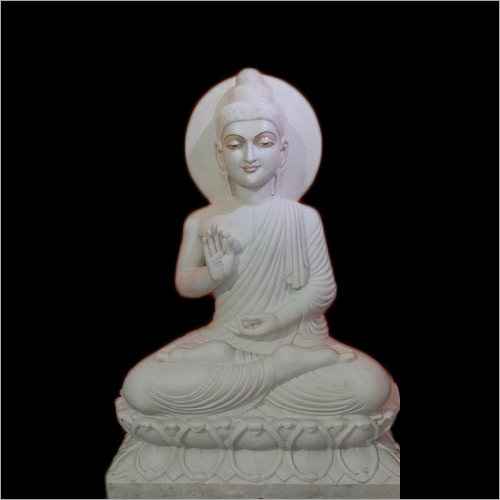 White Marble Lord Buddha Statue
