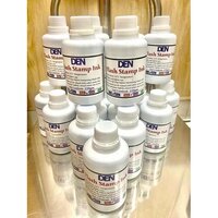 Den Flash Stamp Ink - Liquid Form 250g, Violet Color, Plastic Bottle Packaging
