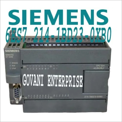Siemens 6ES7 214-1BD23-0XB0 - SIMATIC S7-200 Compact Unit 14 DI DC/10 DO Relay Used but 100% Good Working Condition