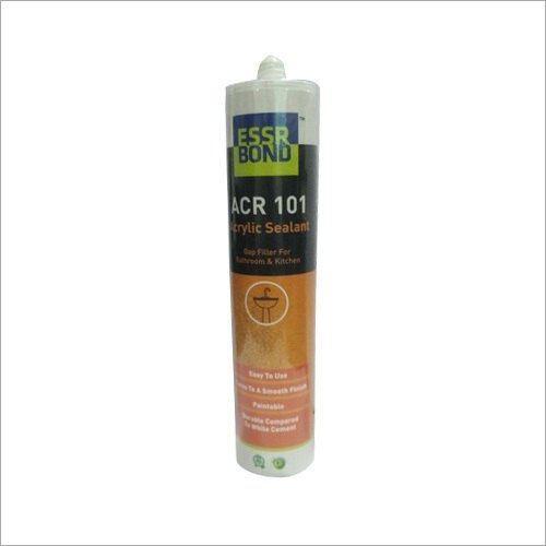 White Essrbond Acr101 - Acrylic Sealant - Crack Filler