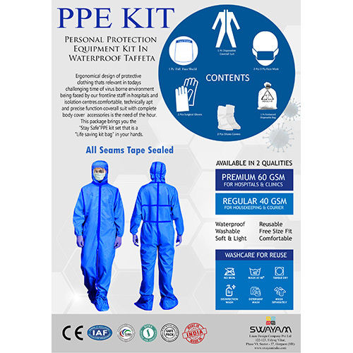 Tafetta Sealed PPE Kit 40GSM-WTAPE