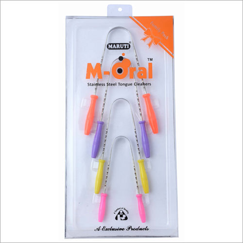 M-Oral Stainless Steel Tongue Cleaner
