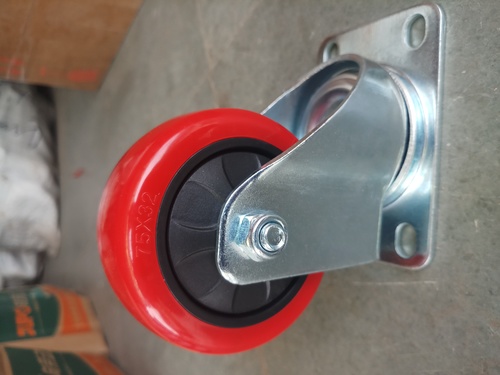 Red Swivel Caster Wheel