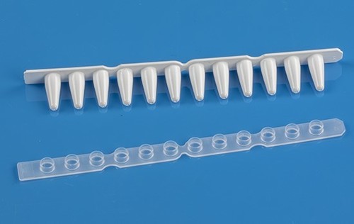 Pre-Sterilized White 0.1ml (Low Profile) PCR 12 Tube Strips