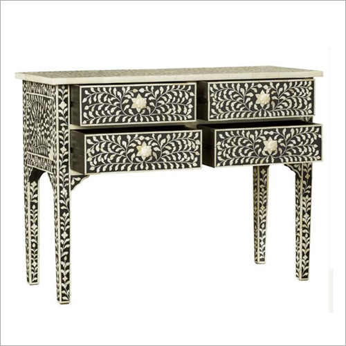 Bone Inlay Console Table By QUALITY HANDICRAFTS