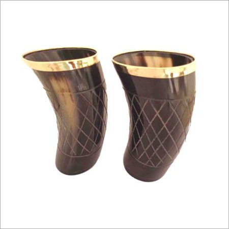 Antique Horn Cup By QUALITY HANDICRAFTS