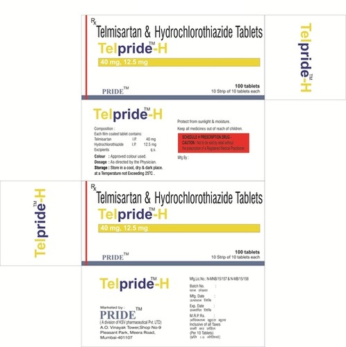 Telpride H 40mg (Telmisartan + Hydrochlorothiazide
