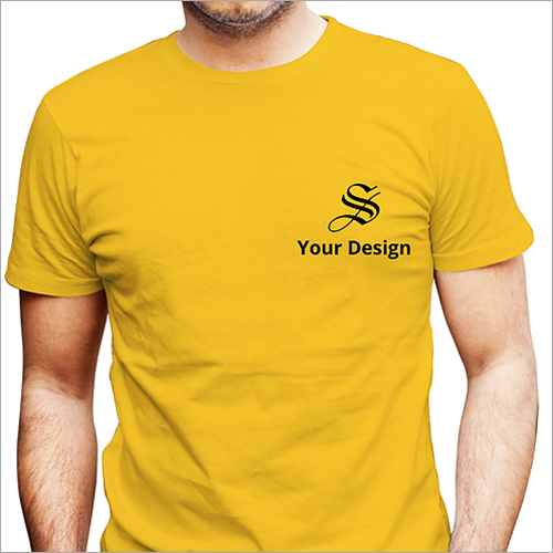 Round Neck Cotton T-Shirt Gender: Male