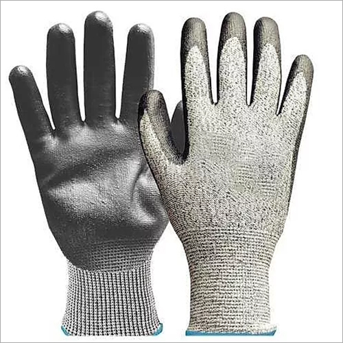 Nitrile Dipped Seamless Gloves - Polyester Spandex Knit Cut & Chemical Resistant Unisex Fit for Industrial & Aerospace Applications
