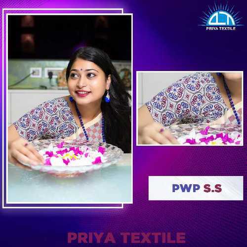 Cotton Printed Short Sleeve Blouse By PRIYA TEXTILE