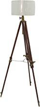 Brown Nauticalmart Thor Vintage Classic Tripod Floor Lamp Nautical Floor Lamp Home Decor Lamp