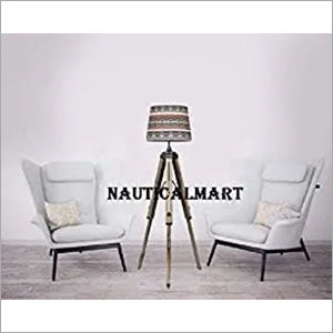 Wood Nauticalmart Marine Studio Modern Movie Style Tripod Floor Lamp Stand