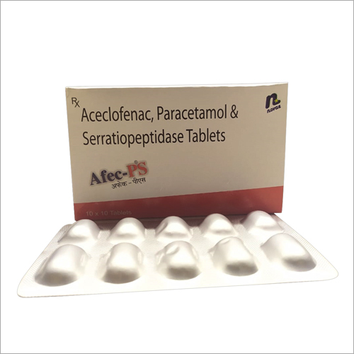 Aceclofenac, Paracetamol And Serratiopeptidase Tablets
