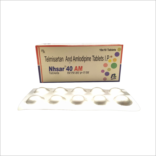 Telmisartan And Amlodipine Tablets IP - 40mg/5mg , Blood Pressure Control, Heart Health Support, Effective Formula, Safe Packaging
