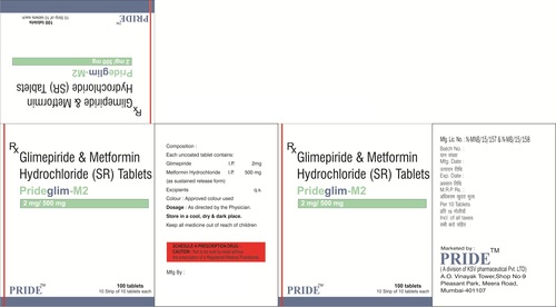 PCD Prideglim M2 mg (Glimipride + Metformine)