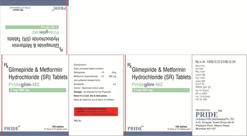Prideglim M2 mg (Glimipride + Metformine)