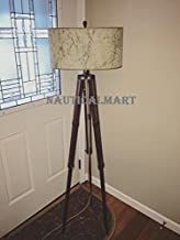 Brass & Wood Nauticalmart Vintage Tripod Floor Lamp - Living Room, Bed Room