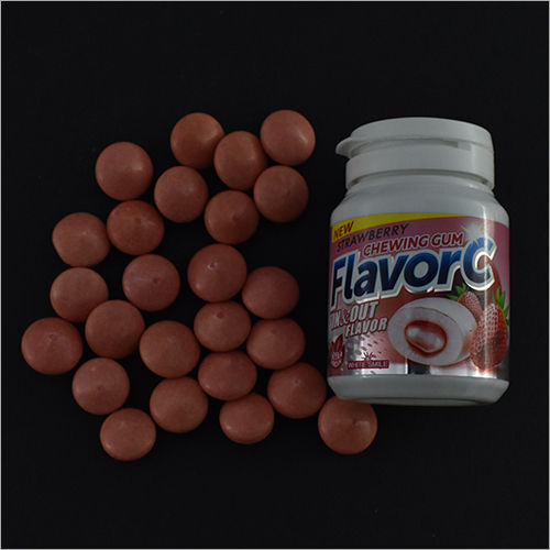 Flavor C Strawberry Chewing Gum