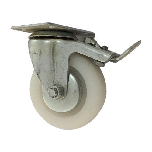 Konika White Nylon Caster Wheel