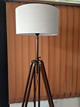 Nautical Tripod Floor Lamp - Contemporary Design for Modern Living Rooms - Soft Ambient Lighting - Made with Natural Wood