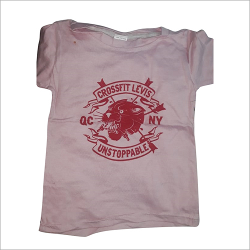 Ladies Printed T-Shirt - Cotton Fabric, Size S-XXL, Grey Color, O-Neck Collar, Short Sleeves, Casual Wear for Women