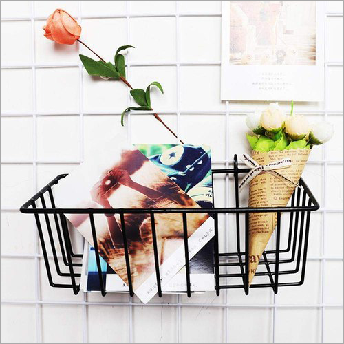 Wall Mounted Basket Display Rack Application: Commercial
